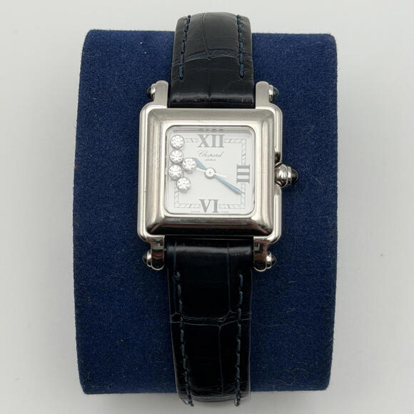 Chopard Happy Sport Diamond Square Watch – Stainless Steel – Swiss Made - Picture 3 of 11